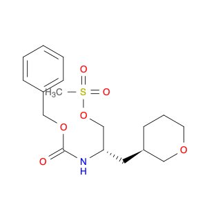(S)-2-(((Benzyloxy)carbonyl)amino)-3-((R)-tetrahydro-2H-pyran-3-yl)propyl methanesulfonate