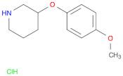 3-(4-Methoxyphenoxy)piperidine HCl