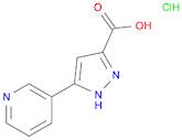 5-(Pyridin-3-yl)-1H-pyrazole-3-carboxylic acid hydrochloride