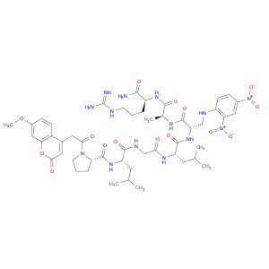 1-[(7-Methoxy-2-oxo-2H-1-benzopyran-4-yl)acetyl]-L-prolyl-L-leucylglycyl-L-leucyl-3-[(2,4-dinitrop…