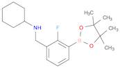 N-(2-Fluoro-3-(4,4,5,5-tetramethyl-1,3,2-dioxaborolan-2-yl)benzyl)cyclohexanamine