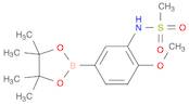 N-(2-Methoxy-5-(4,4,5,5-tetramethyl-1,3,2-dioxaborolan-2-yl)phenyl)methanesulfonamide