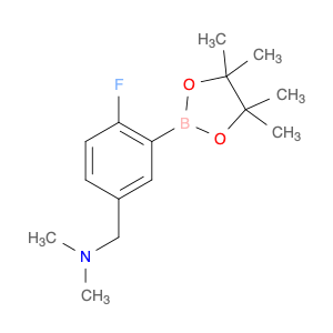 1-(4-Fluoro-3-(4,4,5,5-tetramethyl-1,3,2-dioxaborolan-2-yl)phenyl)-N,N-dimethylmethanamine