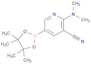 2-(Dimethylamino)-5-(4,4,5,5-tetramethyl-1,3,2-dioxaborolan-2-yl)nicotinonitrile