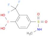 4-(N-Methylsulfamoyl)-2-trifluoromethylphenylboronic acid