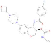 ((3R,4S)-4-((4-FLUOROBENZOYL)AMINO)-6-(4-(OXETAN-3-YL)PIPERAZIN-1-YL)CHROMAN-3-YL)N-METHYLCARBAMATE