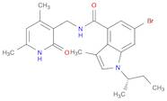 1H-Indole-4-carboxaMide, 6-broMo-N-[(1,2-dihydro-4,6-diMethyl-2-oxo-3-pyridinyl)Methyl]-3-Methyl...