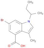 1H-Indole-4-carboxylic acid, 6-broMo-3-Methyl-1-(1-Methylpropyl)-