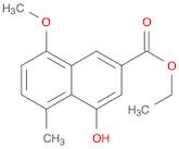 2-Naphthalenecarboxylic acid, 4-hydroxy-8-Methoxy-5-Methyl-, ethyl ester