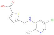 2-Thiophenecarboxylic acid, 5-[[(5-chloro-2-Methyl-3-pyridinyl)aMino]Methyl]-