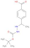 4-(1-(2-(tert-butoxycarbonyl)hydrazinyl)ethyl)benzoic acid