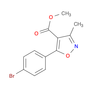 4-Isoxazolecarboxylic acid, 5-(4-broMophenyl)-3-Methyl-, Methyl ester