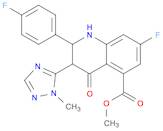 5-Quinolinecarboxylic acid, 7-fluoro-2-(4-fluorophenyl)-1,2,3,4-tetrahydro-3-(1-Methyl-1H-1,2,4-...