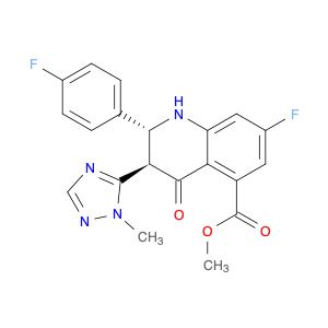 5-Quinolinecarboxylic acid,7-fluoro-2-(4-fluorophenyl)-1,2,3,4-tetrahydro-3-(1-Methyl-1H-1,2,4-t...