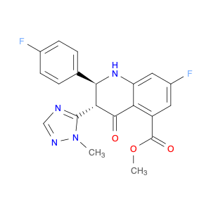 5-Quinolinecarboxylic acid,7-fluoro-2-(4-fluorophenyl)-1,2,3,4-tetrahydro-3-(1-Methyl-1H-1,2,4-t...