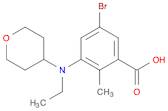 Benzoic acid, 5-broMo-3-[ethyl(tetrahydro-2H-pyran-4-yl)aMino]-2-Methyl-