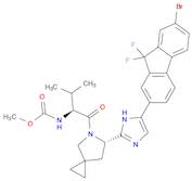 Carbamic acid, N-[(1S)-1-[[(6S)-6-[5-(7-bromo-9,9-difluoro-9H-fluoren-2-yl)-1H-imidazol-2-yl]-5-...