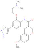 (3S)-N-[2-[2-(Dimethylamino)ethoxy]-4-(1H-pyrazol-4-yl)phenyl]-3,4-dihydro-6-methoxy-2H-1-benzopyr…