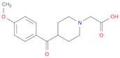 4-(4-methoxybenzoyl)-1-Piperidineacetic acid