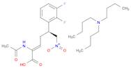 2-Hexenoic acid, 2-(acetylamino)-5-(2,3-difluorophenyl)-6-nitro-, compd. with N,N-dibutyl-1-buta...