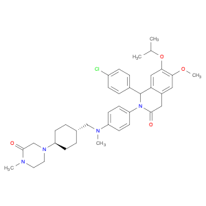 3(2H)-Isoquinolinone, 1-(4-chlorophenyl)-1,4-dihydro-6-methoxy-7-(1-methylethoxy)-2-[4-[methyl[[tr…