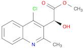 3-Quinolineacetic acid,4-chloro-α-hydroxy-2-methyl-, methyl ester, (αS)-