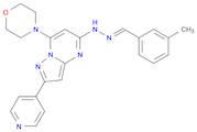 (E)-4-(5-(2-(3-methylbenzylidene)hydrazinyl)-2-(pyridin-4-yl)pyrazolo[1,5-a]pyrimidin-7-yl)morphol…