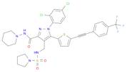 1-(2,4-Dichlorophenyl)-N-1-piperidinyl-4-[[(1-pyrrolidinylsulfonyl)amino]methyl]-5-[5-[2-[4-(trifl…