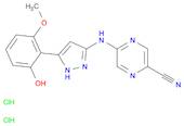 5-((5-(2-Hydroxy-6-methoxyphenyl)-1h-pyrazol-3-yl)amino)pyrazine-2-carbonitrile 2hcl