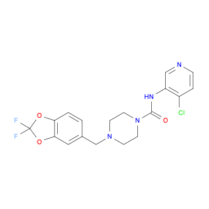 N-(4-chloropyridin-3-yl)-4-((2,2-difluorobenzo[d][1,3]dioxol-5-yl)Methyl)piperazine-1-carboxaMide