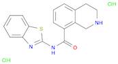 8-Isoquinolinecarboxamide, N-2-benzothiazolyl-1,2,3,4-tetrahydro-, Dihydrochloride