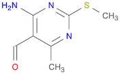 4-Amino-6-methyl-2-(methylthio)pyrimidine-5-carbaldehyde