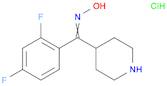 Methanone, (2,4-difluorophenyl)-4-piperidinyl-, oxime, hydrochloride (1:1)