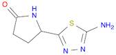 5-(5-amino-1,3,4-thiadiazol-2-yl)-2-pyrrolidinone