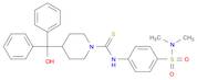 N-[4-[(Dimethylamino)sulfonyl]phenyl]-4-(hydroxydiphenylmethyl)-1-piperidinecarbothioamide