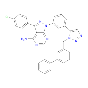 1-[3-[1-([1,1'-Biphenyl]-3-ylmethyl)-1H-1,2,3-triazol-5-yl]phenyl]-3-(4-chlorophenyl)-1H-pyrazol...