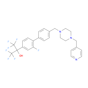 2-Fluoro-4′-[[4-(4-pyridinylmethyl)-1-piperazinyl]methyl]-α,α-bis(trifluoromethyl)[1,1′-biphenyl]-…