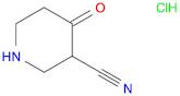 4-Oxopiperidine-3-carbonitrile hydrochloride