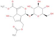 (1S)-1α-(β-D-Glucopyranosyloxy)-5β-hydroxy-7-(acetoxymethyl)-1,4aα,5,7aα-tetrahydrocyclopenta[c]py…