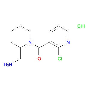 (2-AMinoMethyl-piperidin-1-yl)-(2-chloro-pyridin-3-yl)-Methanone hydrochloride