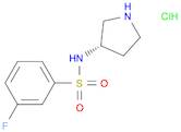 (S)-3-Fluoro-N-(pyrrolidin-3-yl)benzenesulfonamide hydrochloride