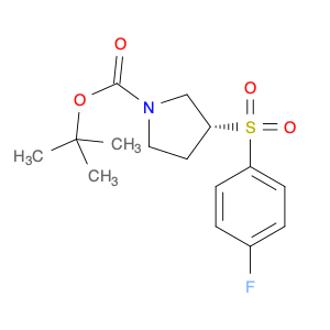 (R)-tert-Butyl 3-((4-fluorophenyl)sulfonyl)pyrrolidine-1-carboxylate