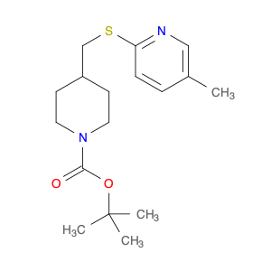 4-(5-Methyl-pyridin-2-ylsulfanylMet hyl)-piperidine-1-carboxylic acid t ert-butyl ester