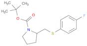 2-(4-Fluoro-phenylsulfanylmethyl)-pyrrolidine-1-carboxylic acid tert-butyl ester