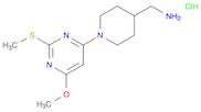 (1-(6-Methoxy-2-(methylthio)pyrimidin-4-yl)piperidin-4-yl)methanamine hydrochloride