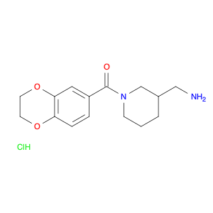 (3-AMinoMethyl-piperidin-1-yl)-(2,3-dihydro-benzo[1,4]dioxin-6-yl)-Methanone hydrochloride