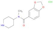 Benzo[1,3]dioxole-5-carboxylic acid Methyl-piperidin-4-yl-aMide hydrochloride