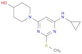 1-(6-CyclopropylaMino-2-Methylsulfanyl-pyriMidin-4-yl)-piperidin-4-ol