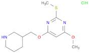 4-Methoxy-2-Methylsulfanyl-6-(piperidin-3-ylMethoxy)-pyriMidine hydrochloride