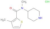 3-Methyl-thiophene-2-carboxylic acid Methyl-piperidin-4-yl-aMide hydrochloride